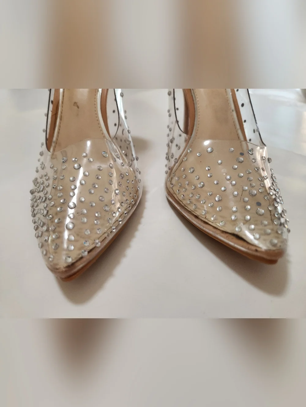 Cushionaire Glam Rhinestone Wedding Prom Formal Heels Size 8.5